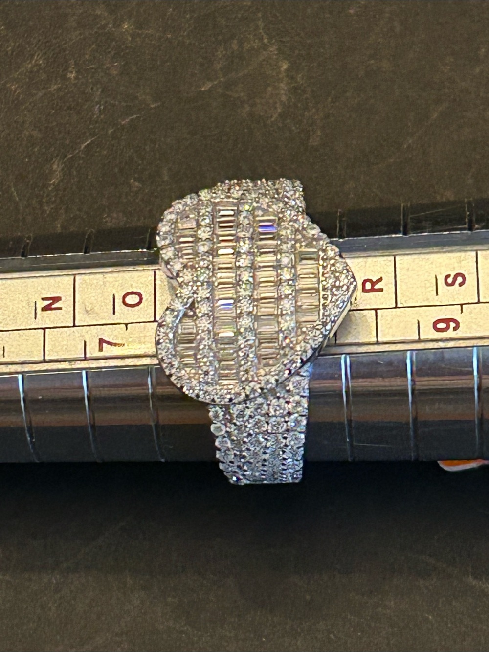 Stunning & Romantic 3.00CTW Moissanite Heart Ring w/Pave & Baguette Gems 💎 Sz 8 - Picture 2 of 14